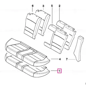 Spuma plastic scaun - BMW Preț redus