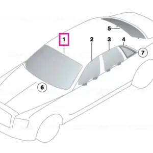 Windsh.infrar.gray upp.strip,rain sens. - BMW Discount