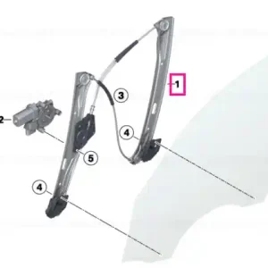 Reduceri Window lifter without motor,front right - BMW