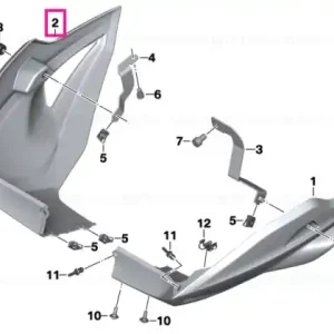 Engine spoiler right - BMW Motorrad Super ofertă