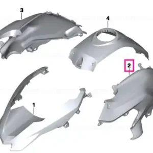 Reducere specială Fairing side section, primed, left - BMW Motorrad