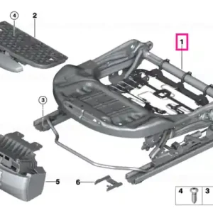 Seat mechanism, basic seat, left - BMW Preferatul clienților
