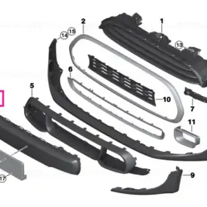 Retur ușor Ornament bara fata ONE/PDC ONE / PDC - BMW - Mini