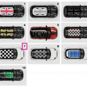 Ofertă Roof decoration Chequered Flag white - BMW - Mini