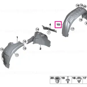 Capac carcasă roată spate stânga - BMW Ofertă specială