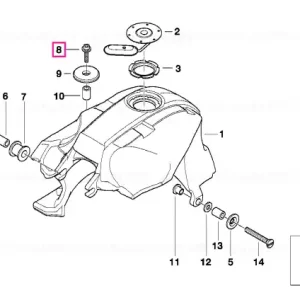 Transport gratuit Șurub ISA cu șaibă M6X45-U0-8.8 - BMW Motorrad