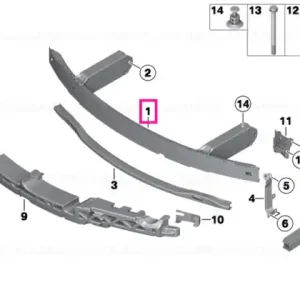 Carrier, bumper front - BMW Expediere rapidă
