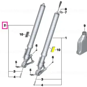 Fork leg right - BMW Motorrad Ofertă limitată
