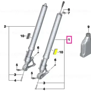 Fork leg left - BMW Motorrad Ofertă limitată