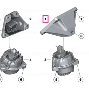 Suport motor, stanga - BMW Seria 5 F10 F11 Cel mai vândut