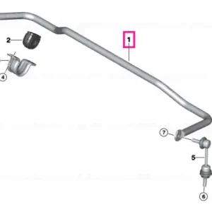 Retur gratuit Stabilizer, rear D=22,5MM - BMW