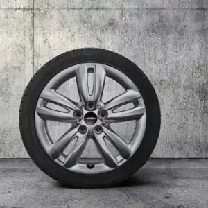 Janta aliaj usor - JCW Track Spoke 501 - Argintiu (Bright Silver Met.) - 7Jx17 ET:54 - Mini Cabrio F57, F55, F56 Preferatul clienților