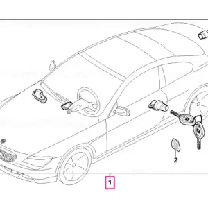 Bestseller Set sistem încuiere uniformă CAS 315MHZ 315 MHZ - BMW