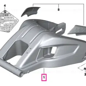 Cumpărături sigure Rear wheel swinging arm, black - BMW Motorrad