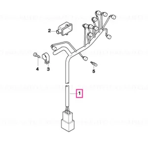 Wiring harness, instrument cluster - BMW Motorrad Ieftin