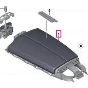 Armrest, leather, front middle - BMW Chilipir