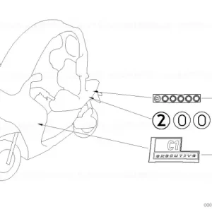 Premium Sticker, rear lateral part, left 200 EXECUTIVE - BMW Motorrad