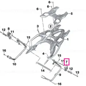 Capac suport etui stanga - BMW Motorrad Ofertă limitată