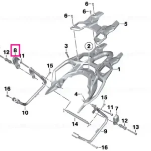 Reducere extra Capac suport etui dreapta - BMW Motorrad