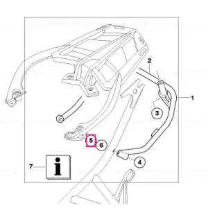 Preț redus Retaining bolt with collar L=60MM - BMW Motorrad
