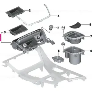 Cumpără acum Storage comp., centre console, front - BMW