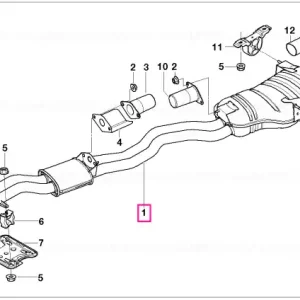 Centre and rear silencer - BMW Cumpărături sigure