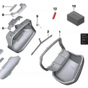 Plată securizată Heat resistant plate - BMW Motorrad