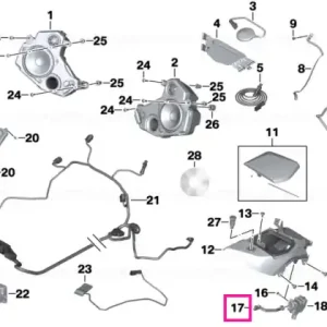 Linkage, central locking, right - BMW Motorrad Ofertă exclusivă
