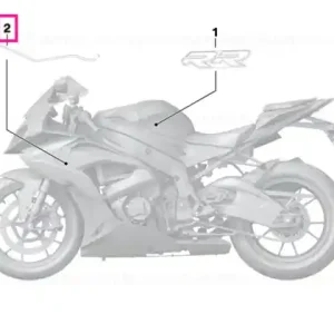 Transport gratuit Label, fairing side section, right - BMW Motorrad