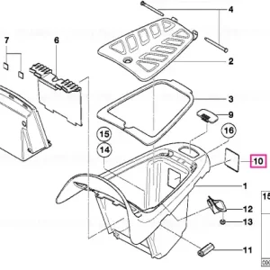 Preț promoțional Capac interior compartiment depozitare spate - BMW Motorrad