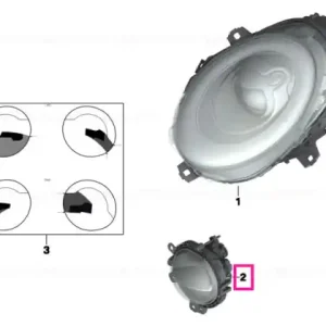 Headlight, bumper, left - BMW - Mini Reducere de preț