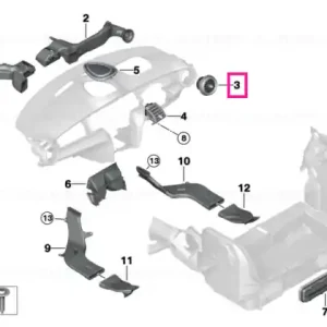 Air vent, outer OFF WHITE - BMW - Mini Reduceri