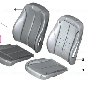 Capac scaun basic țesătură/piele SILBER/PERLGRAU - BMW Cel mai vândut
