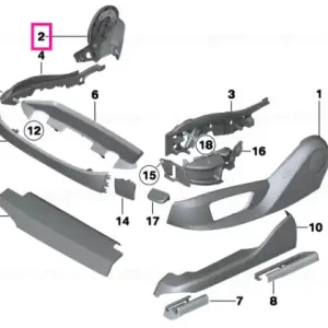 Calitate înaltă Ornament scaun interior dreapta VENETOBEIGE - BMW