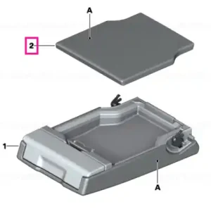 Comandă acum Armrest, leather, rear middle INDIVIDUAL - BMW