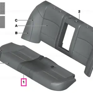 Vezi acum Upholstery, seat, perforated leather INDIVIDUAL - BMW