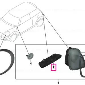 Reducere extra Rear fog light RECHTS - BMW - Mini
