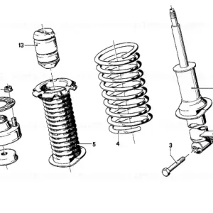 Shock absorber, rear - BMW Transport gratuit