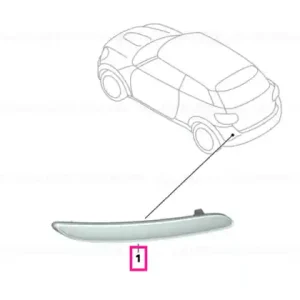 Reflector, rear left - BMW - Mini Chilipir