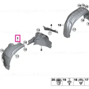 Capac aripa fata stanga fata - BMW Disponibil imediat