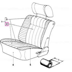 Upholstery cloth 0344 M-TEX 1 - BMW Preț mic
