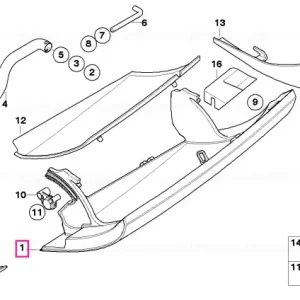 Glove box lid CARBON BLACK - BMW - Mini Livrare expres