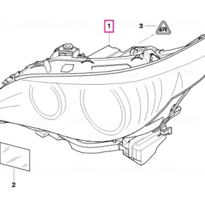 Bi-xenon headlight AKL, right - BMW Preferatul clienților