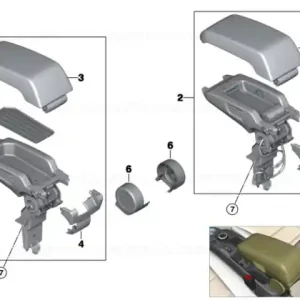 Ultima șansă Centre arm rest CARUMGRAU - BMW