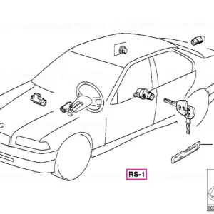 Transport gratuit Kit reparație sistem închidere unei taste - BMW