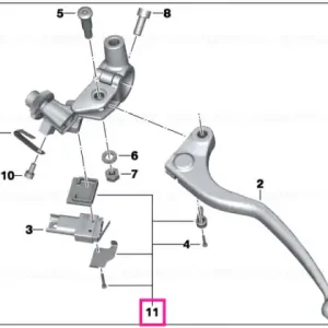 Comandă acum Pârghie comutator cu placă intermediară - BMW Motorrad
