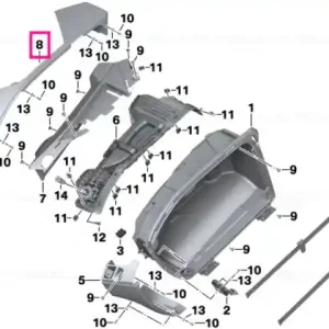 Premium Trim compartiment baie sus stânga - BMW Motorrad