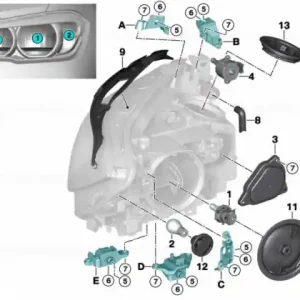 Set reparatie suport far stanga - BMW Seria 1 F20 F21 Livrare gratuită