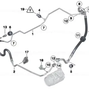 Țeavă absorbție evaporator-compresor - BMW Ofertă limitată