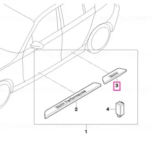 Retur gratuit Illuminated door sill strip rear right BMW PERFORMANCE